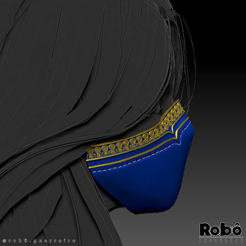 MORTAL KOMBAT 1 KITANA MASK CROWN COSPLAY 2023 3D print model_19