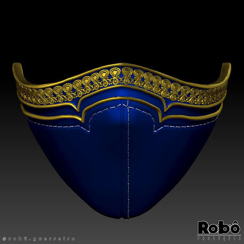 MORTAL KOMBAT 1 KITANA MASK CROWN COSPLAY 2023 3D print model_31