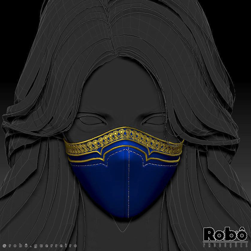 MORTAL KOMBAT 1 KITANA MASK CROWN COSPLAY 2023 3D print model_20