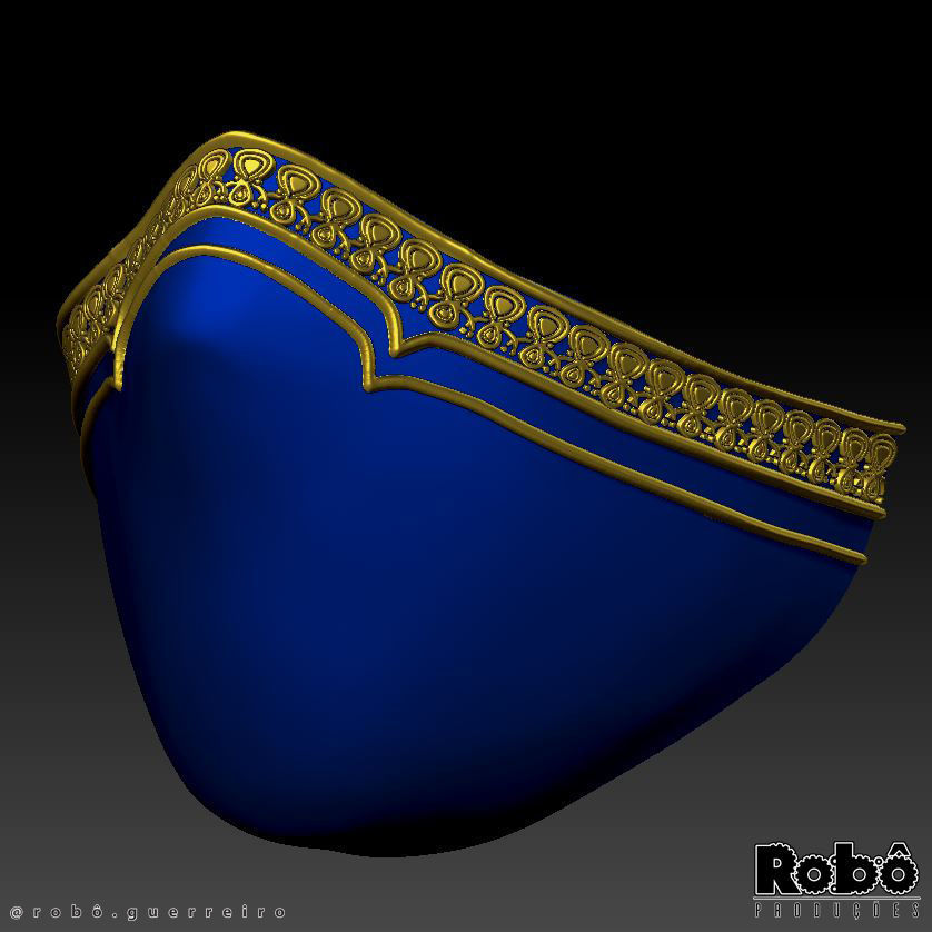 MORTAL KOMBAT 1 KITANA MASK CROWN COSPLAY 2023 3D print model_34