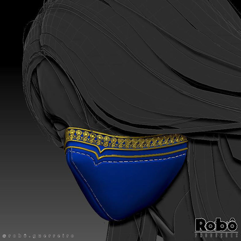 MORTAL KOMBAT 1 KITANA MASK CROWN COSPLAY 2023 3D print model_23