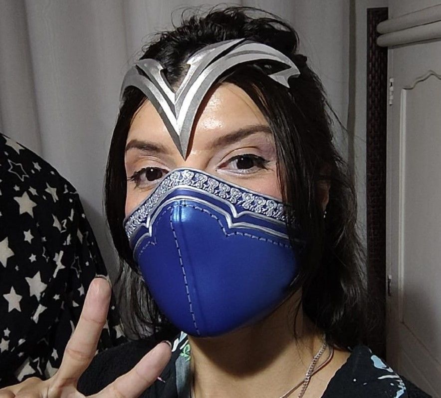 MORTAL KOMBAT 1 KITANA MASK CROWN COSPLAY 2023 3D print model_1