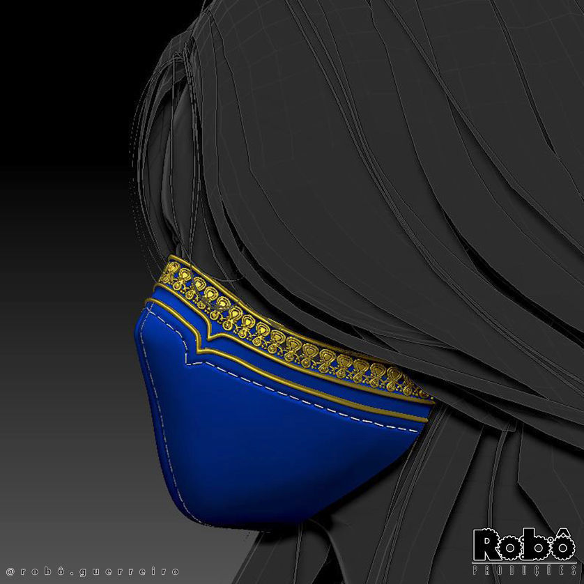 MORTAL KOMBAT 1 KITANA MASK CROWN COSPLAY 2023 3D print model_16