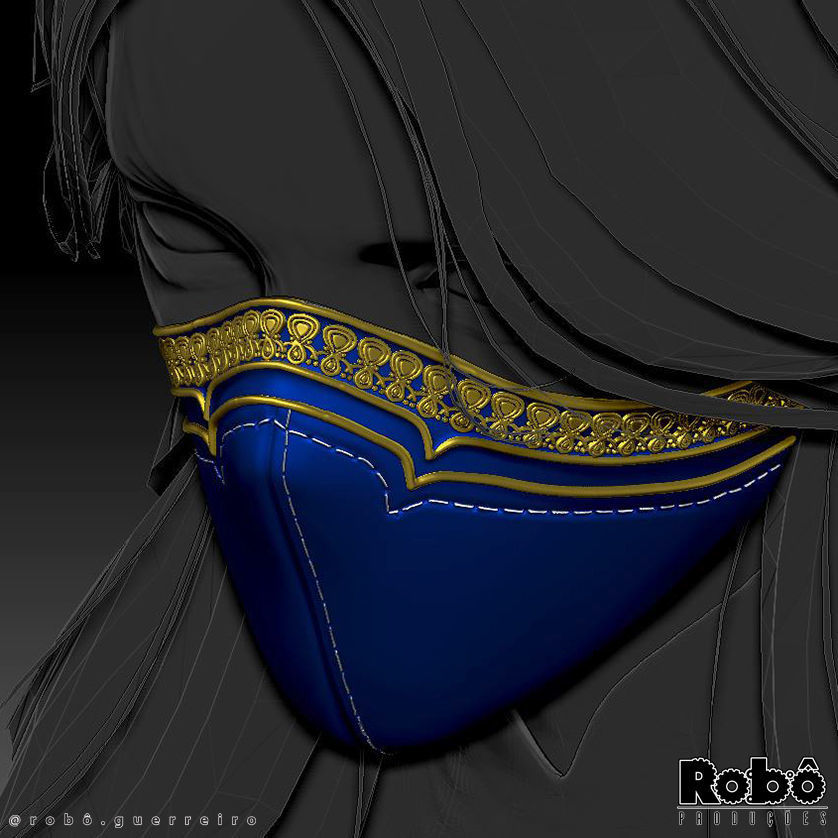 MORTAL KOMBAT 1 KITANA MASK CROWN COSPLAY 2023 3D print model_30