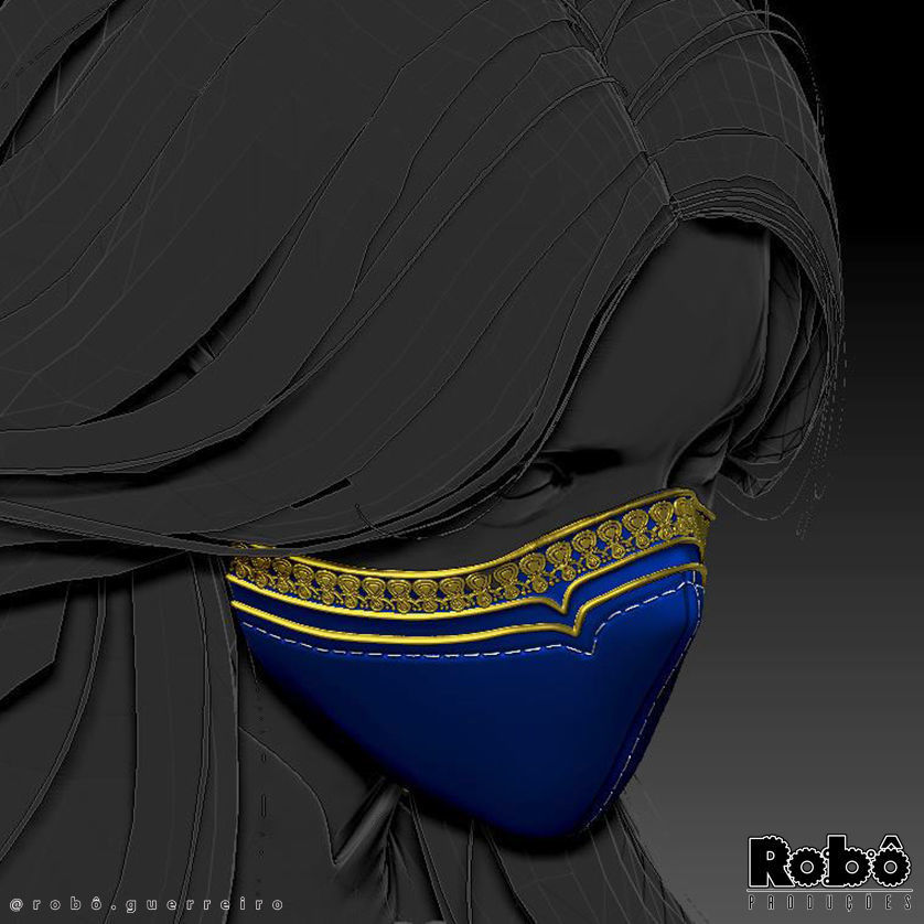 MORTAL KOMBAT 1 KITANA MASK CROWN COSPLAY 2023 3D print model_22