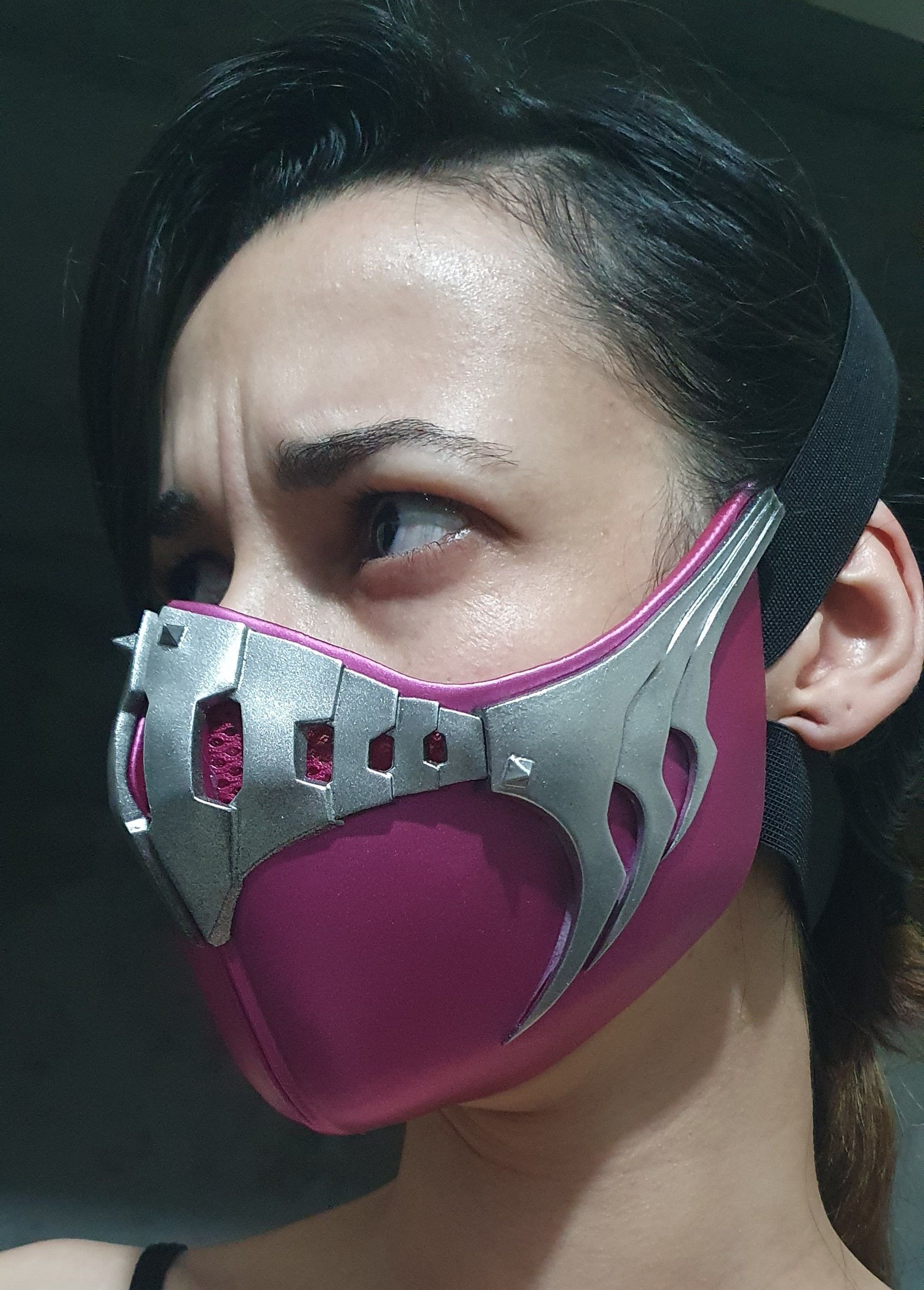 MORTAL KOMBAT 1 MILEENA MASK COSPLAY 2023 3D print model_3