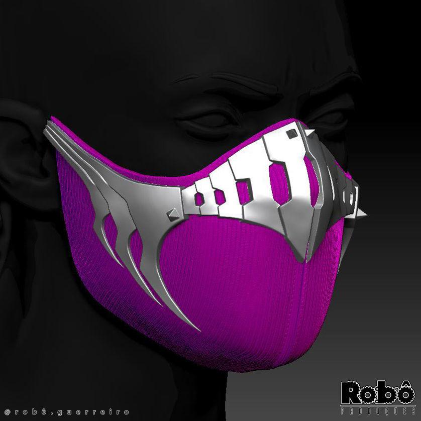 MORTAL KOMBAT 1 MILEENA MASK COSPLAY 2023 3D print model_7