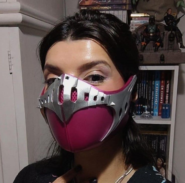 MORTAL KOMBAT 1 MILEENA MASK COSPLAY 2023 3D print model_1