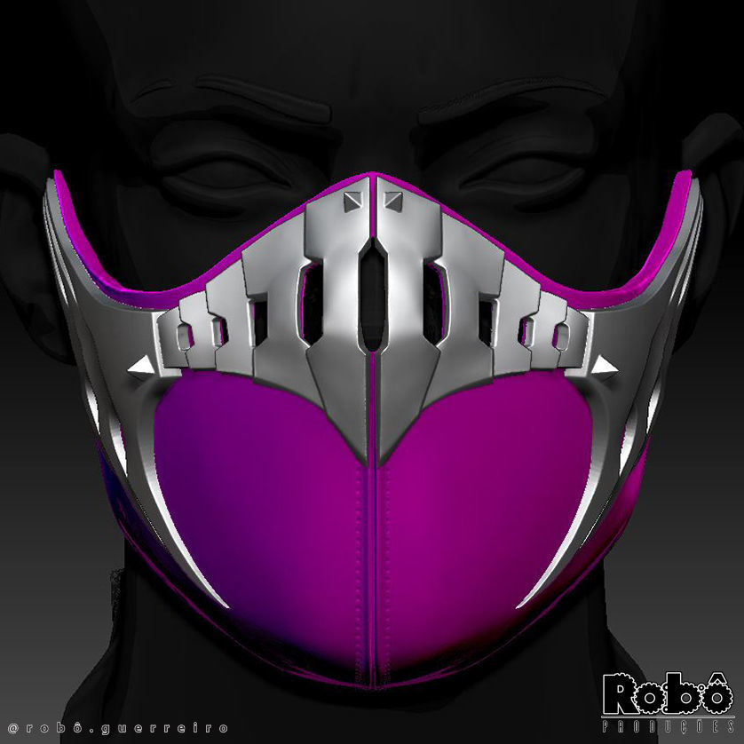 MORTAL KOMBAT 1 MILEENA MASK COSPLAY 2023 3D print model_9