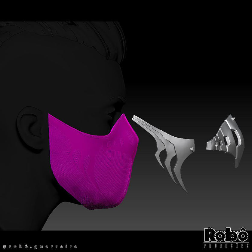 MORTAL KOMBAT 1 MILEENA MASK COSPLAY 2023 3D print model_20