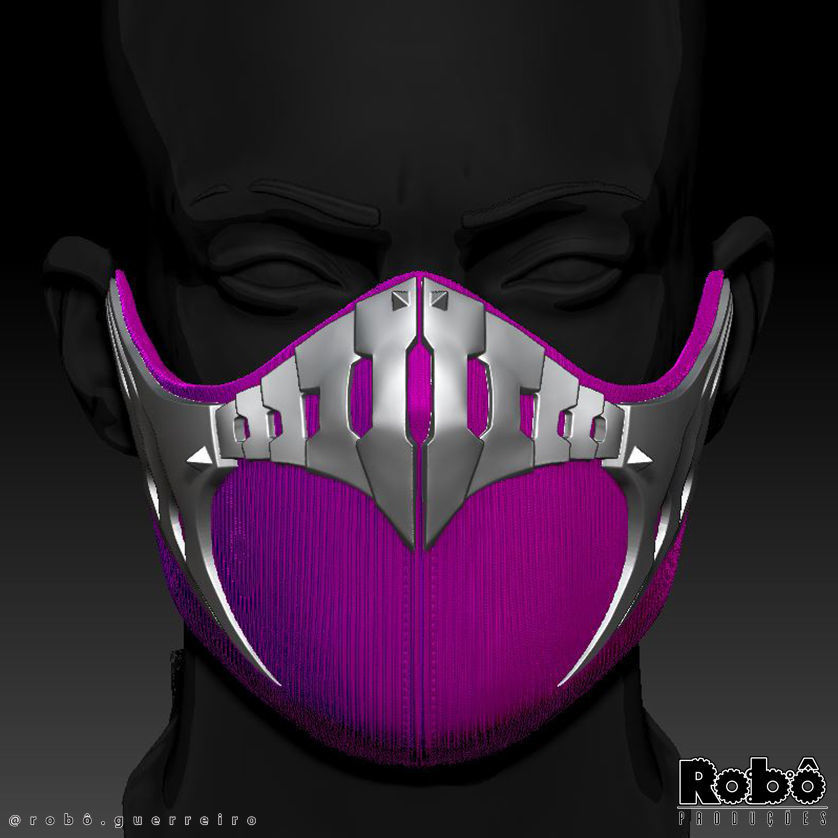 MORTAL KOMBAT 1 MILEENA MASK COSPLAY 2023 3D print model_6