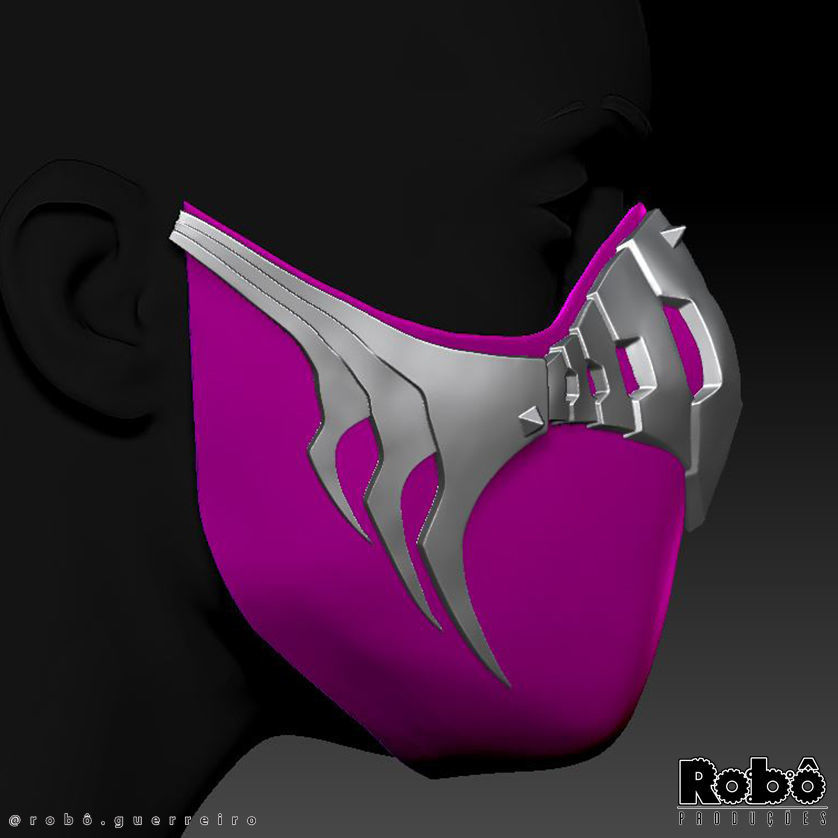 MORTAL KOMBAT 1 MILEENA MASK COSPLAY 2023 3D print model_17