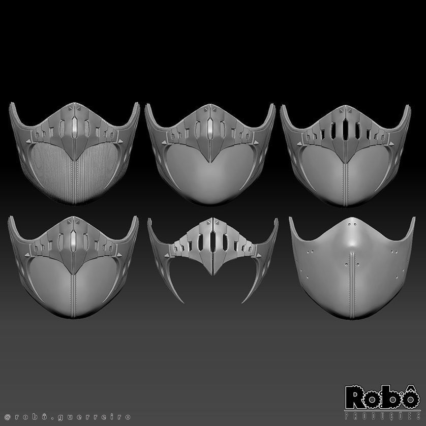 MORTAL KOMBAT 1 MILEENA MASK COSPLAY 2023 3D print model_27
