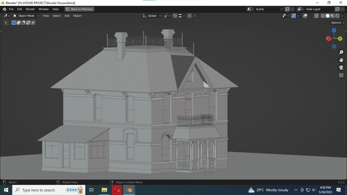 REALISTIC HOUSE 3D MODEL Low-poly 3D model_8