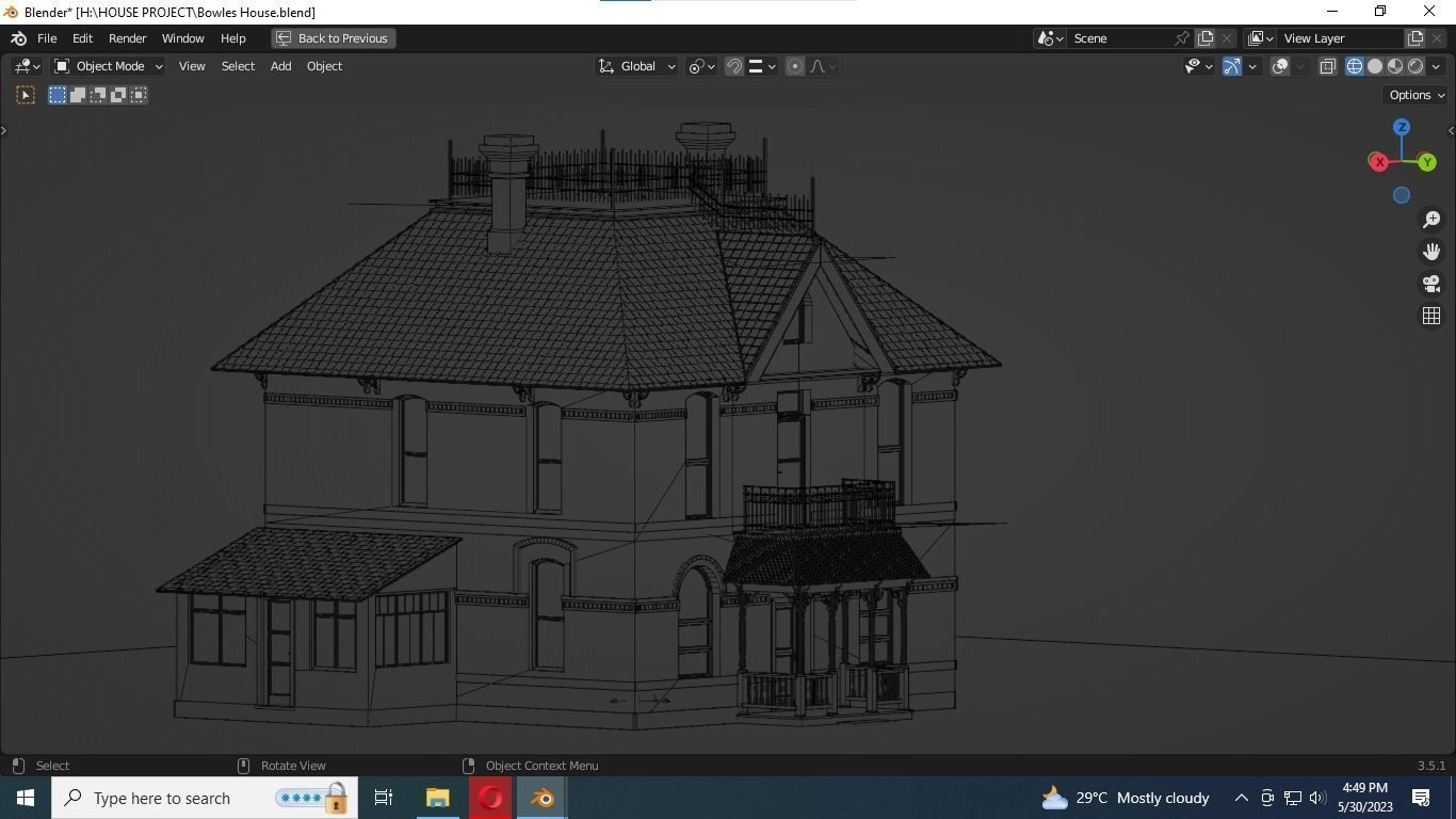 REALISTIC HOUSE 3D MODEL Low-poly 3D model_7