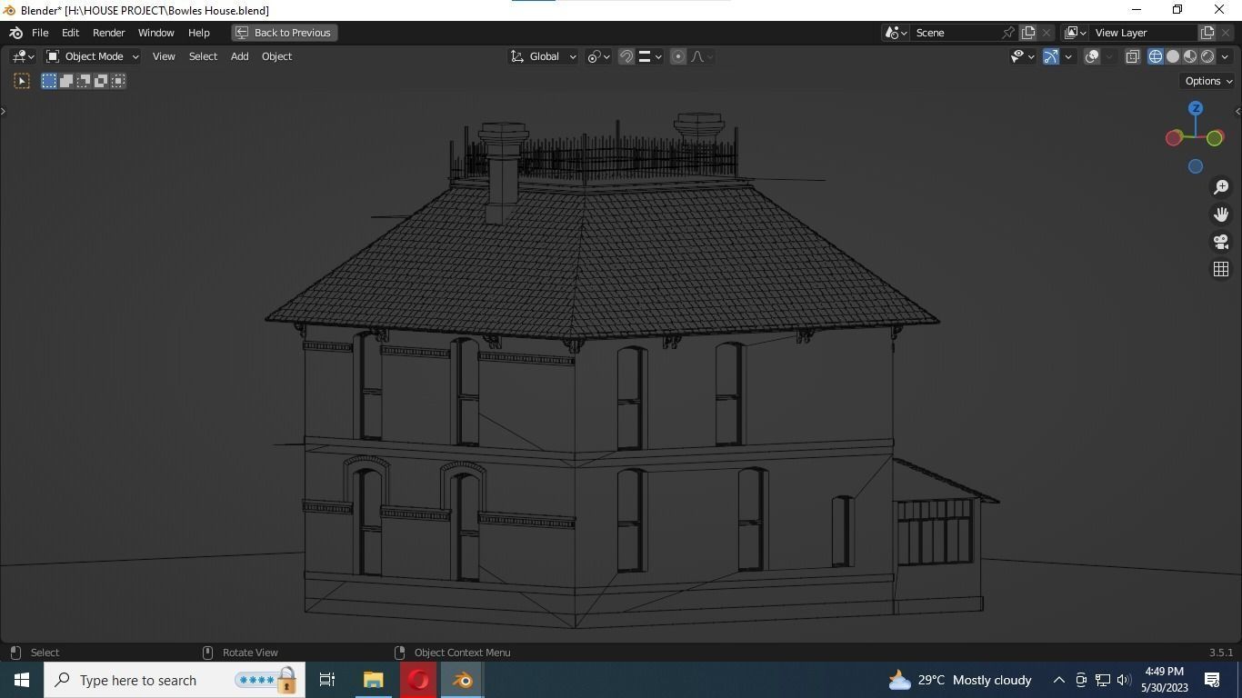 REALISTIC HOUSE 3D MODEL Low-poly 3D model_5