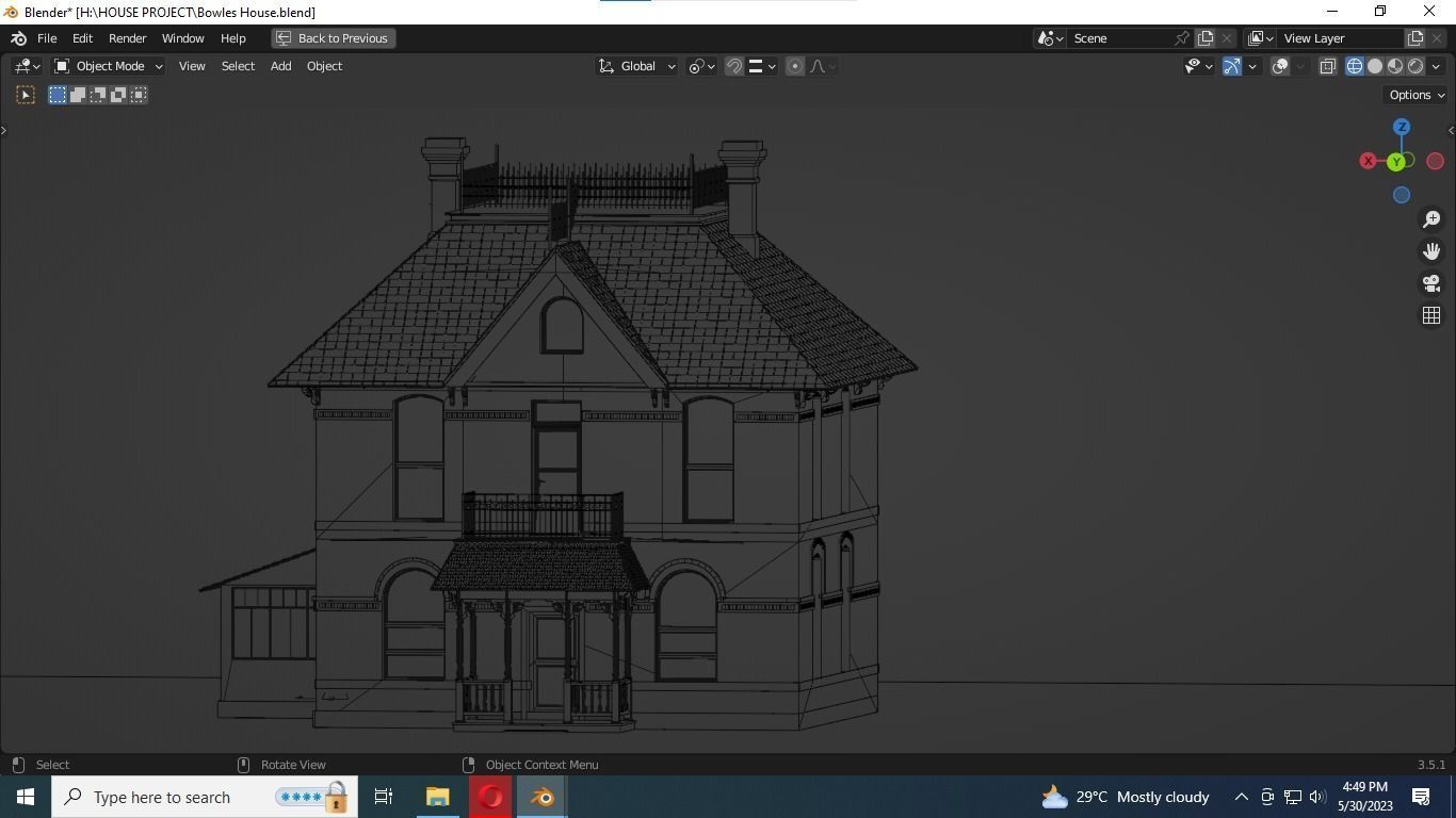 REALISTIC HOUSE 3D MODEL Low-poly 3D model_6