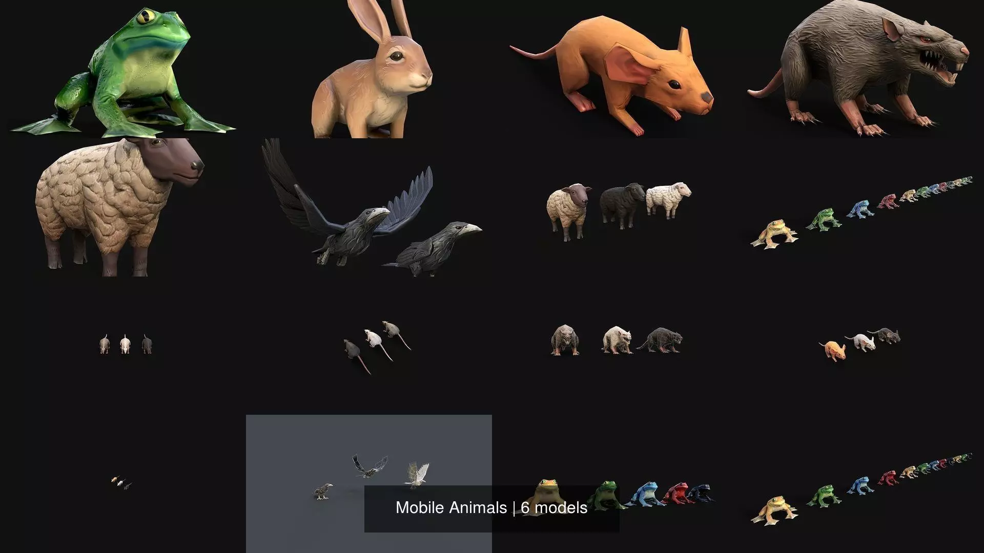 Mobile Animals 3D Model Collection_9