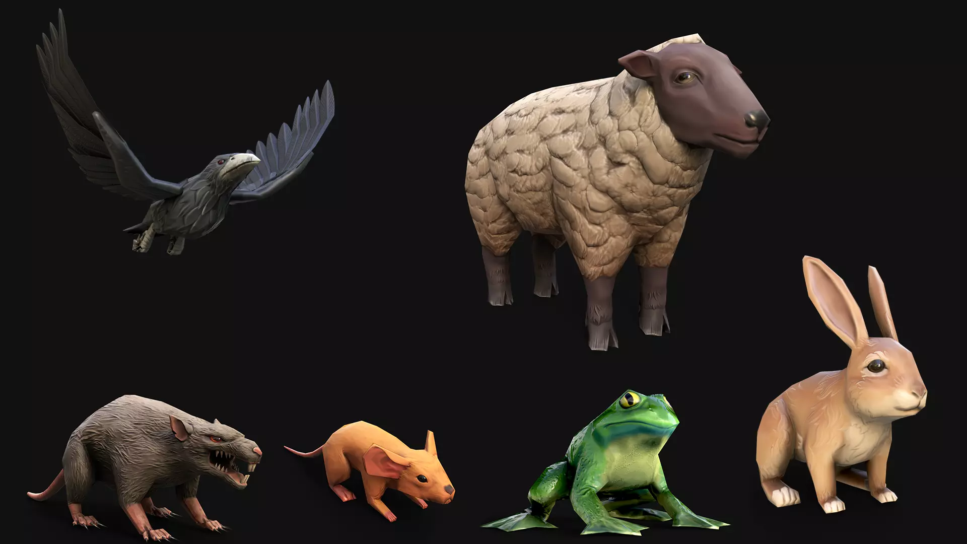 Mobile Animals 3D Model Collection_0