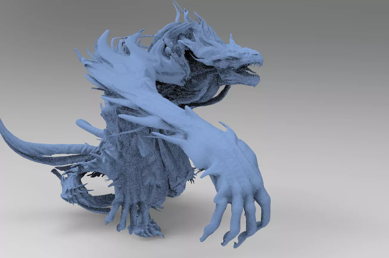 Dark Gate Statue gargoyle 3 3D model_0