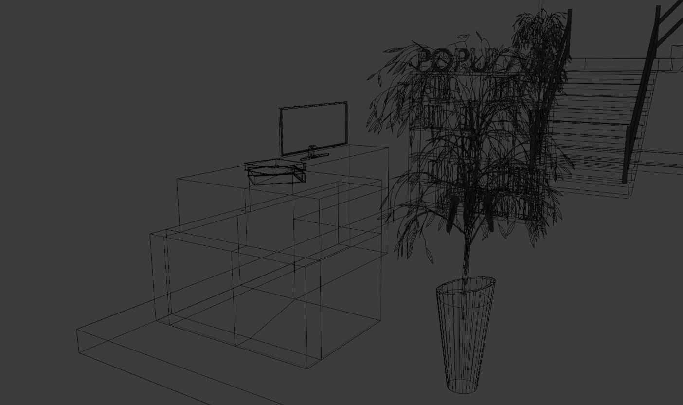 Low Poly Library 001 Low-poly 3D model_17