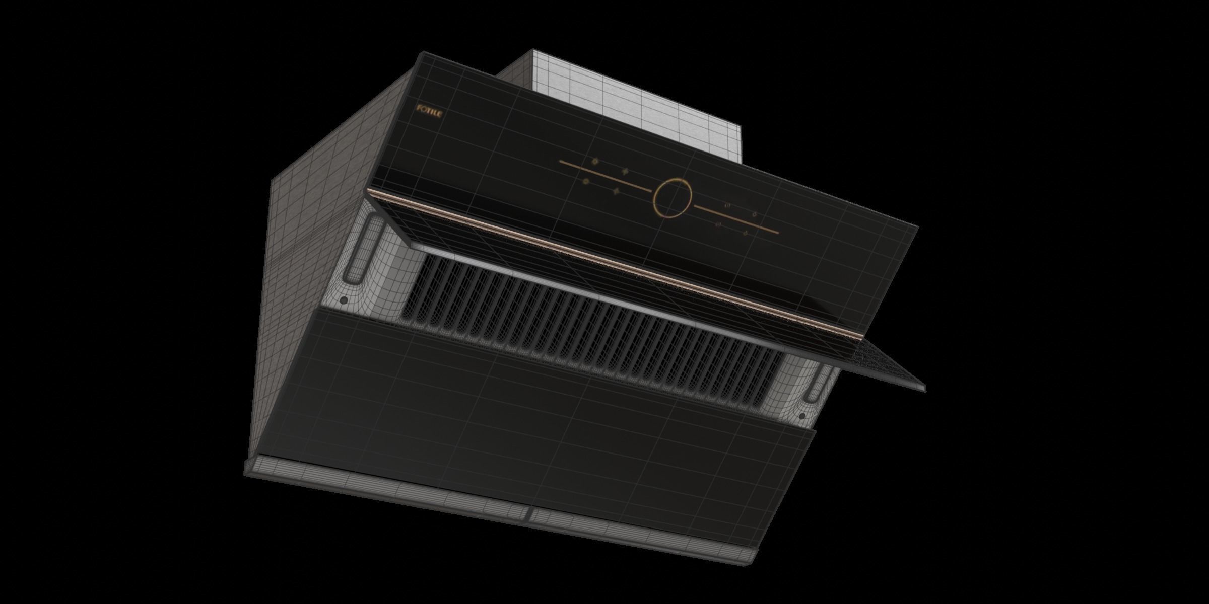 Modern Chimney Cooker Hood 3D model_3