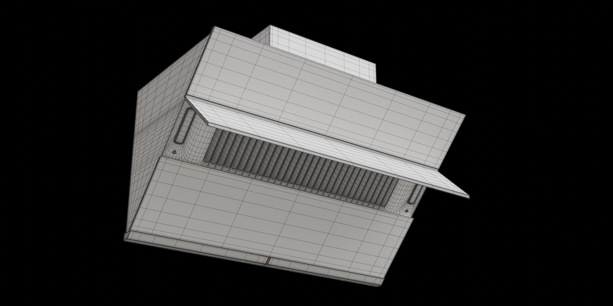 Modern Chimney Cooker Hood 3D model_2