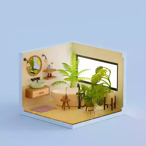 Bathroom Diorama 001