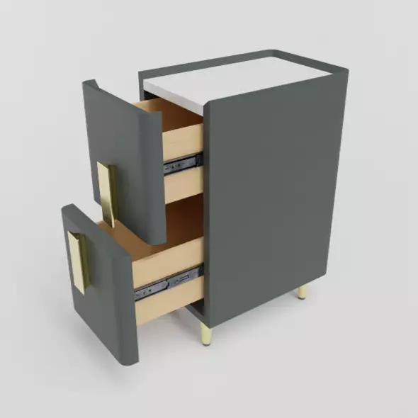 Multi-Functional Bedside Cabinet Free 3D model