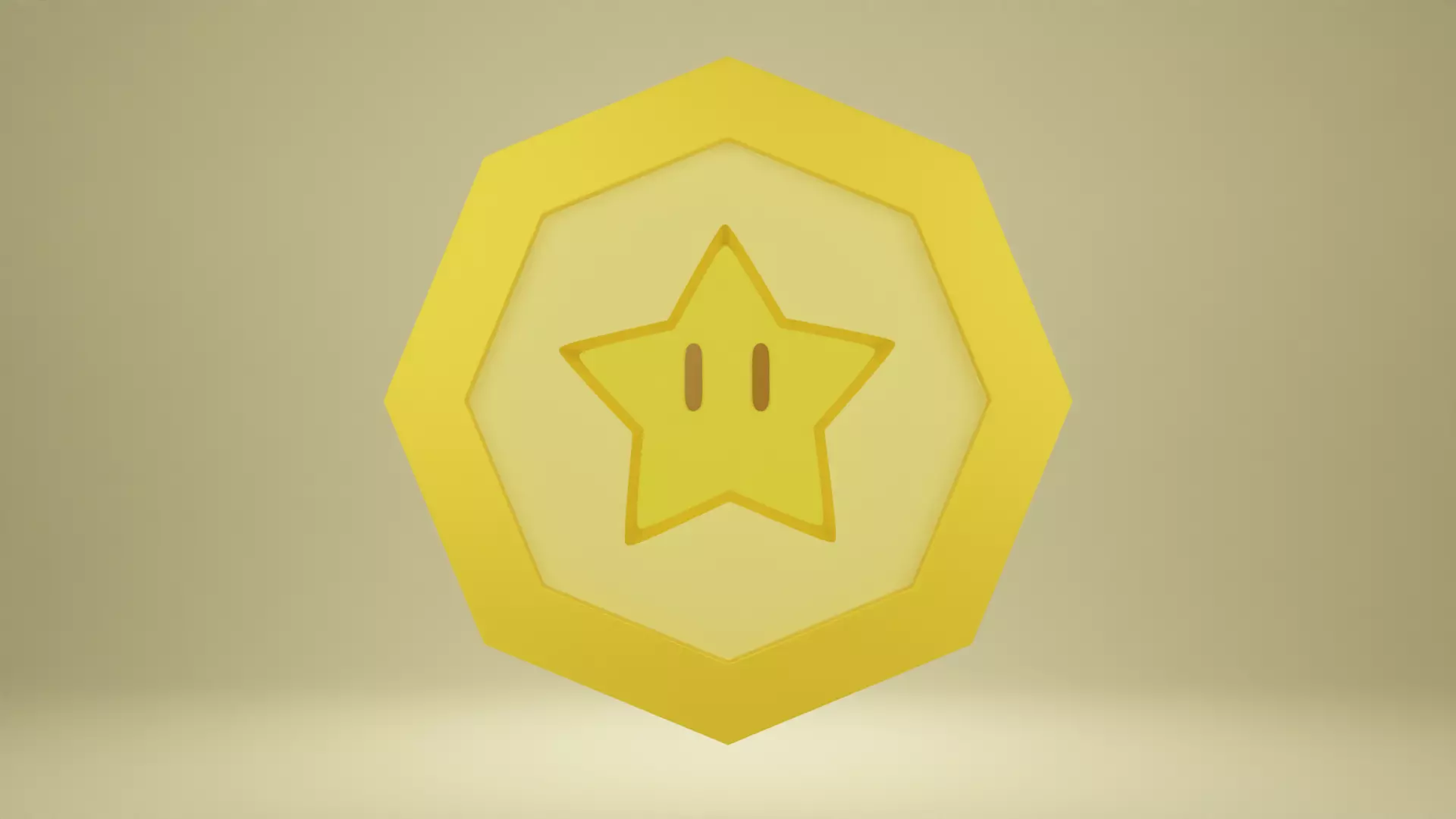Star Medal Super Mario 3D model