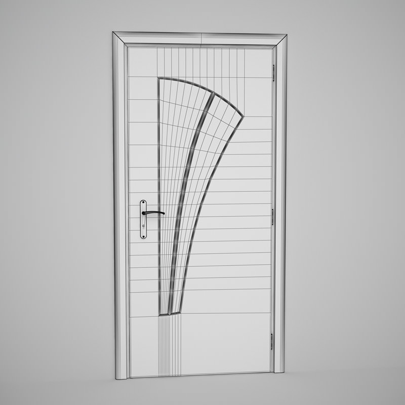 CGAxis Door 3D model_1