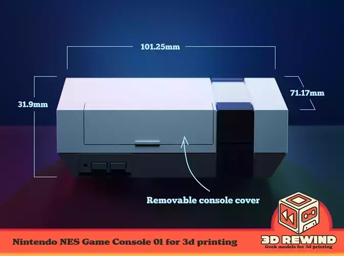 Nes Game Console 3D print model