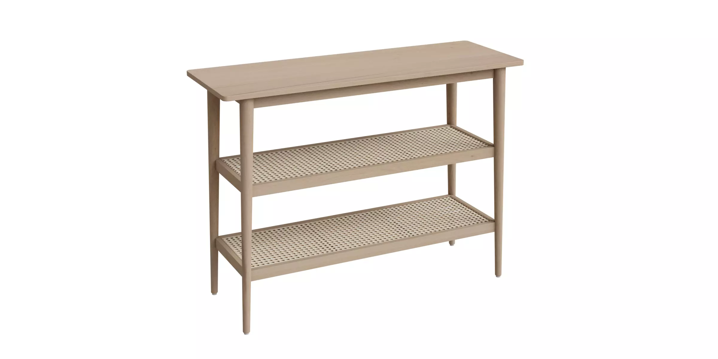 Light Brown Wooden Table Low-poly 3D model_0