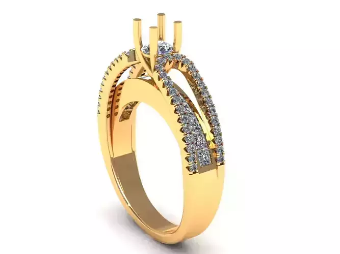 Cut Diamond Ring S342