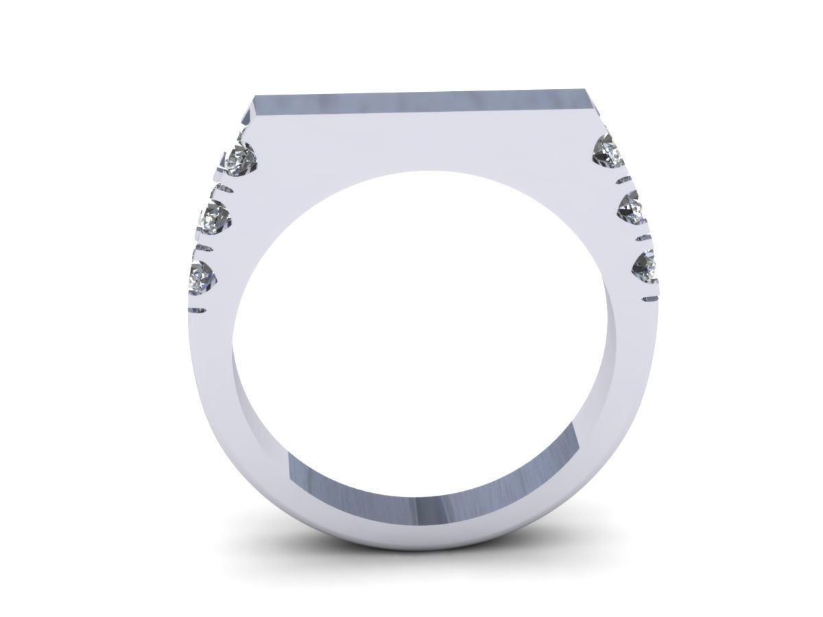 Creative Diamond Ring 3D print model_3