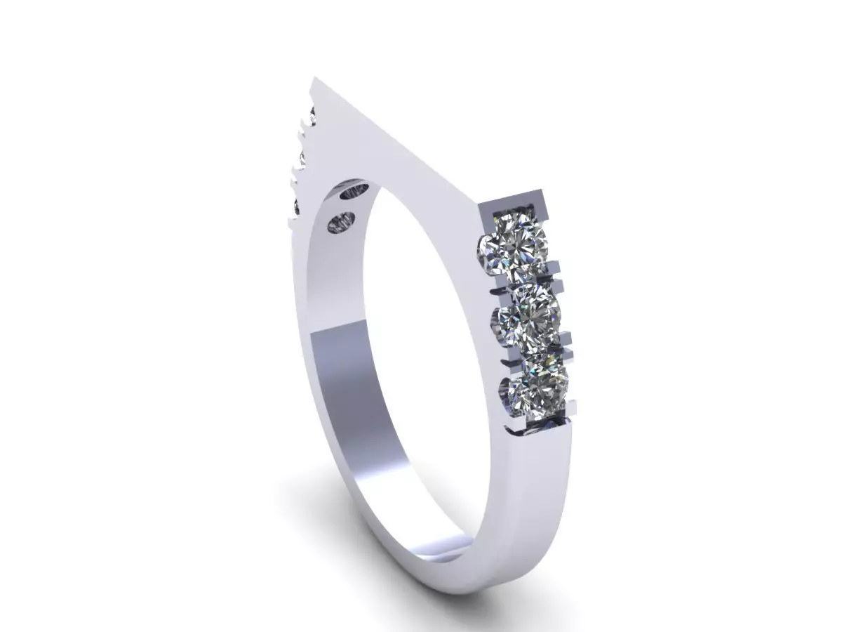 Creative Diamond Ring 3D print model_0