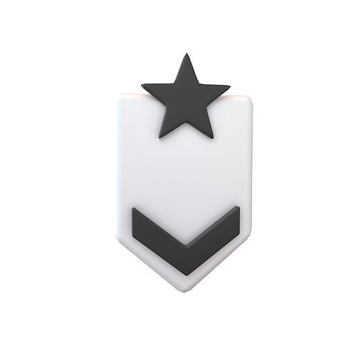 Rank Medal v6 001 Low-poly 3D model