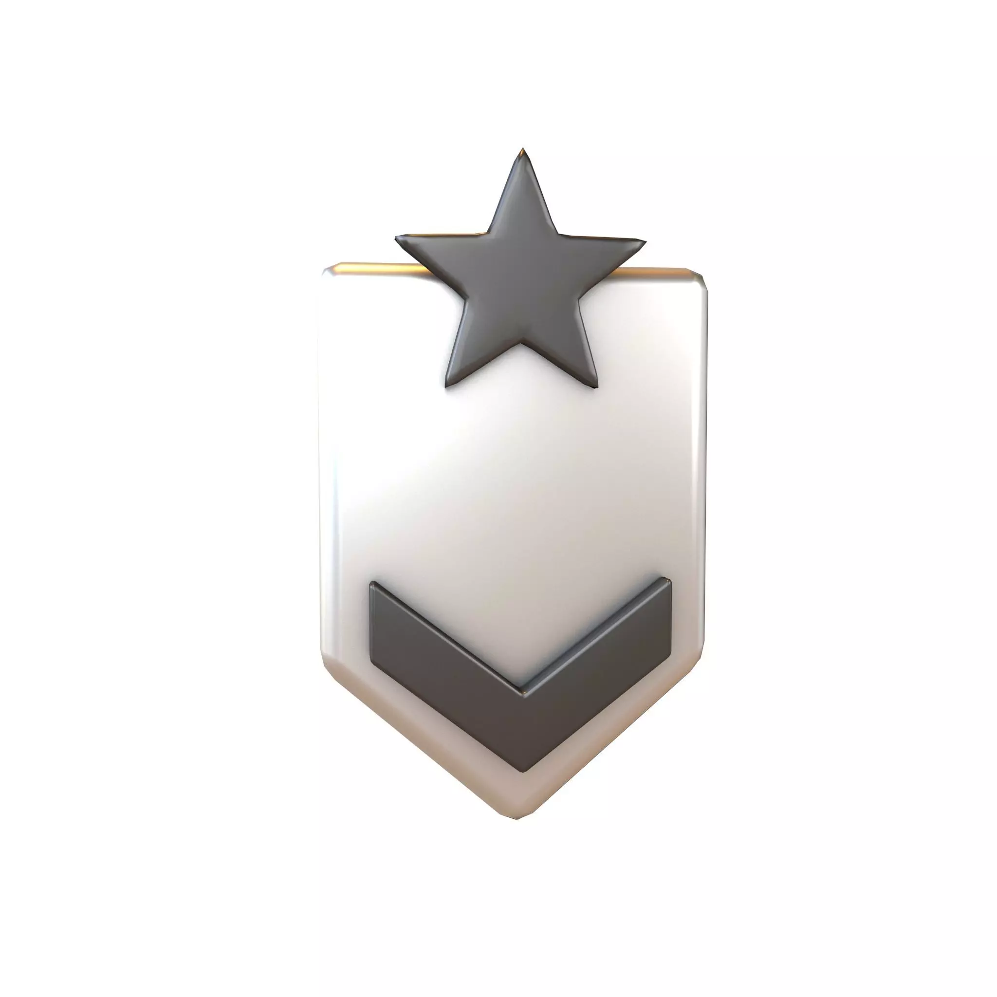 Rank Medal v6 007 Low-poly 3D model
