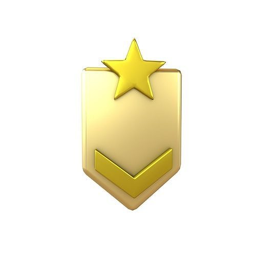 Rank Medal v6 008 Low-poly 3D model