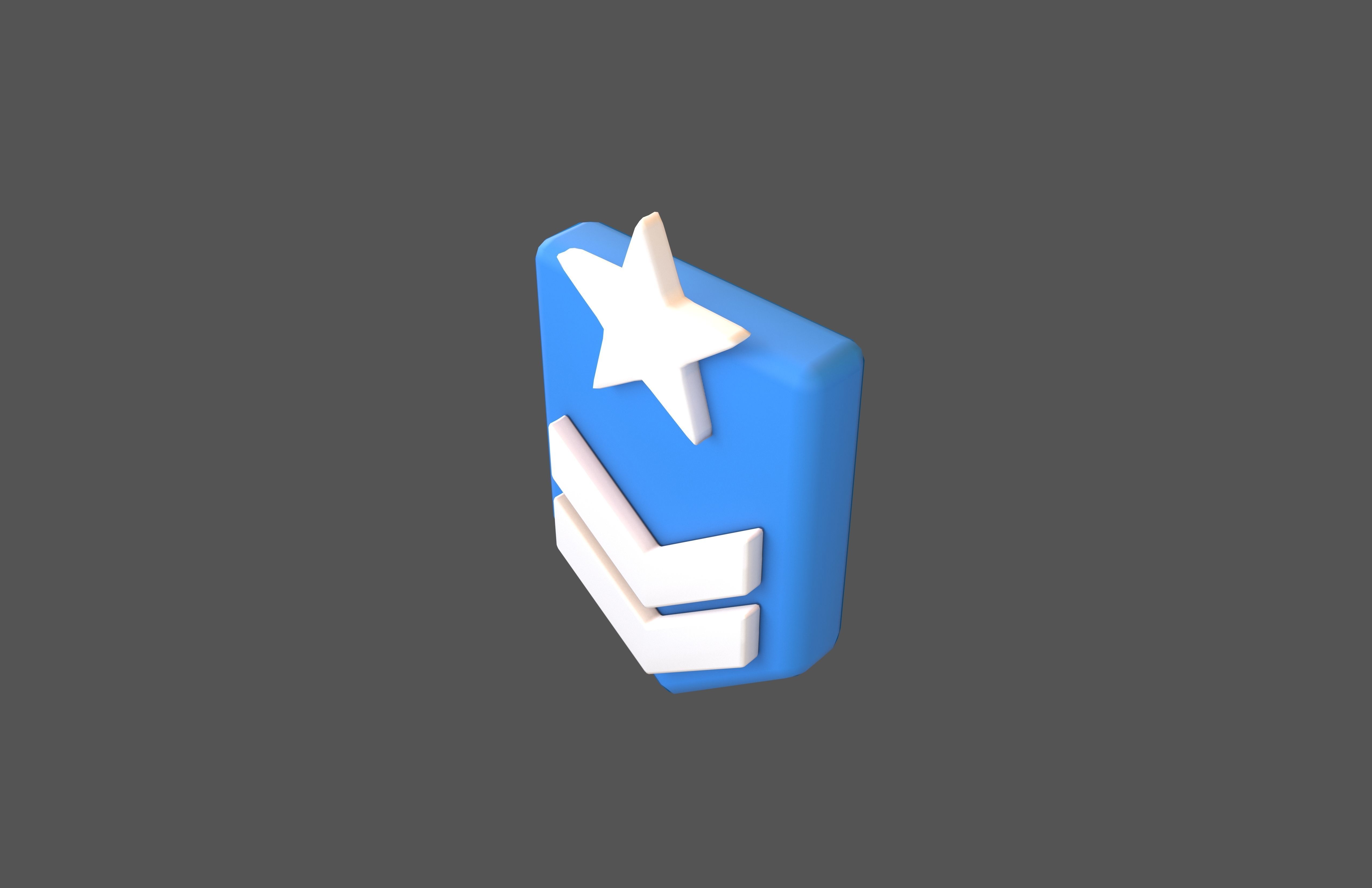 Rank Medal v7 003 Low-poly 3D model_2