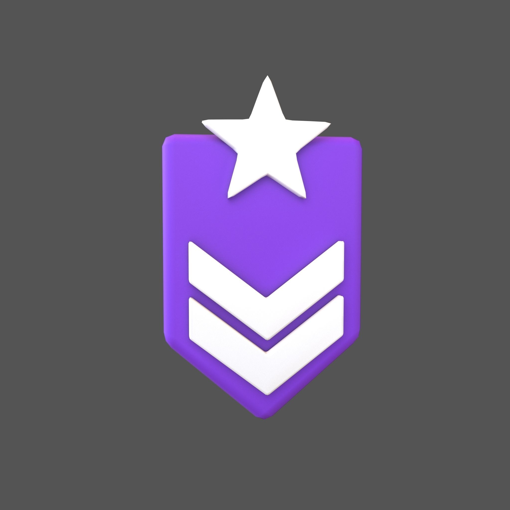 Rank Medal v7 004 Low-poly 3D model_12