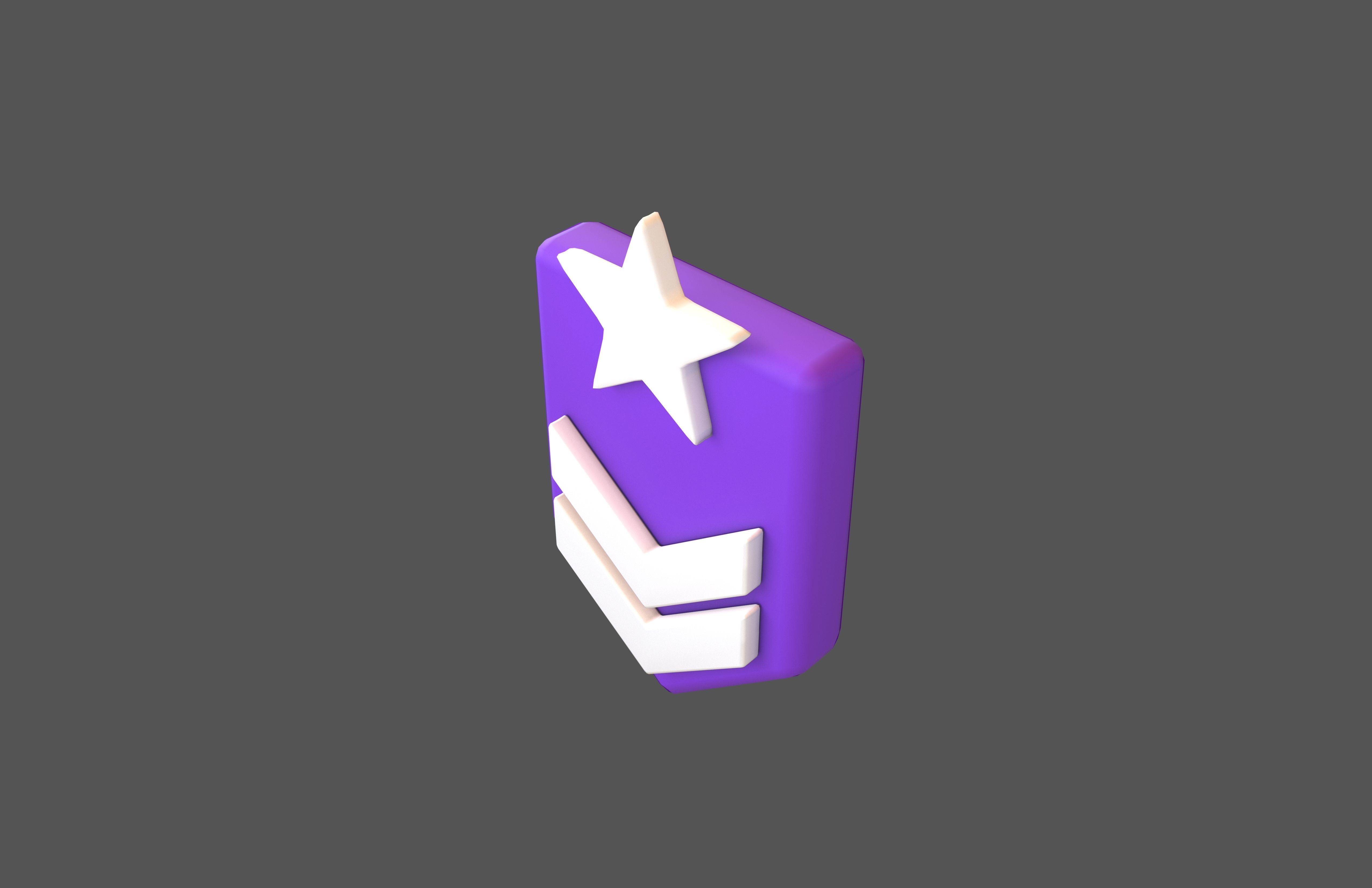 Rank Medal v7 004 Low-poly 3D model_2
