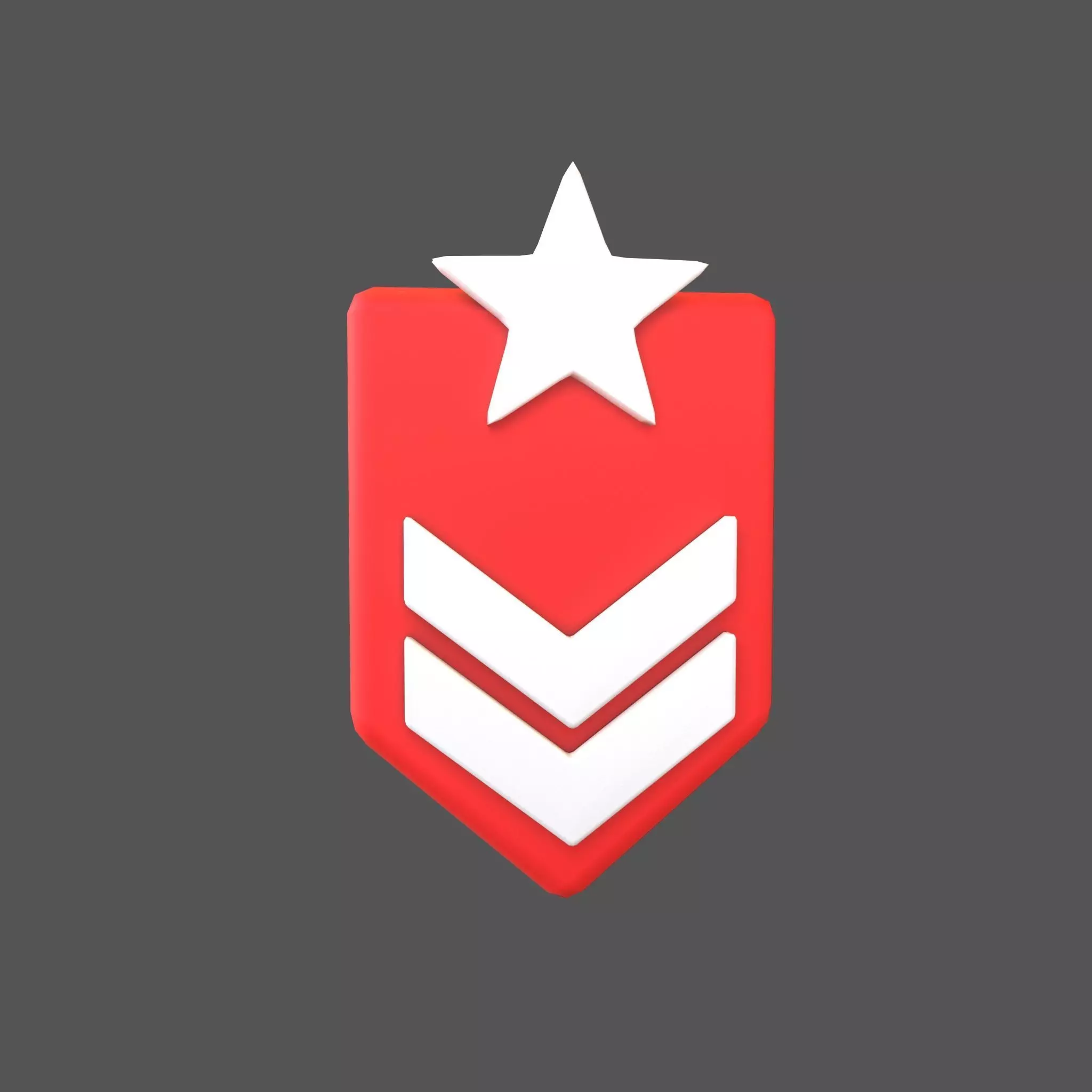 Rank Medal v7 006 Low-poly 3D model