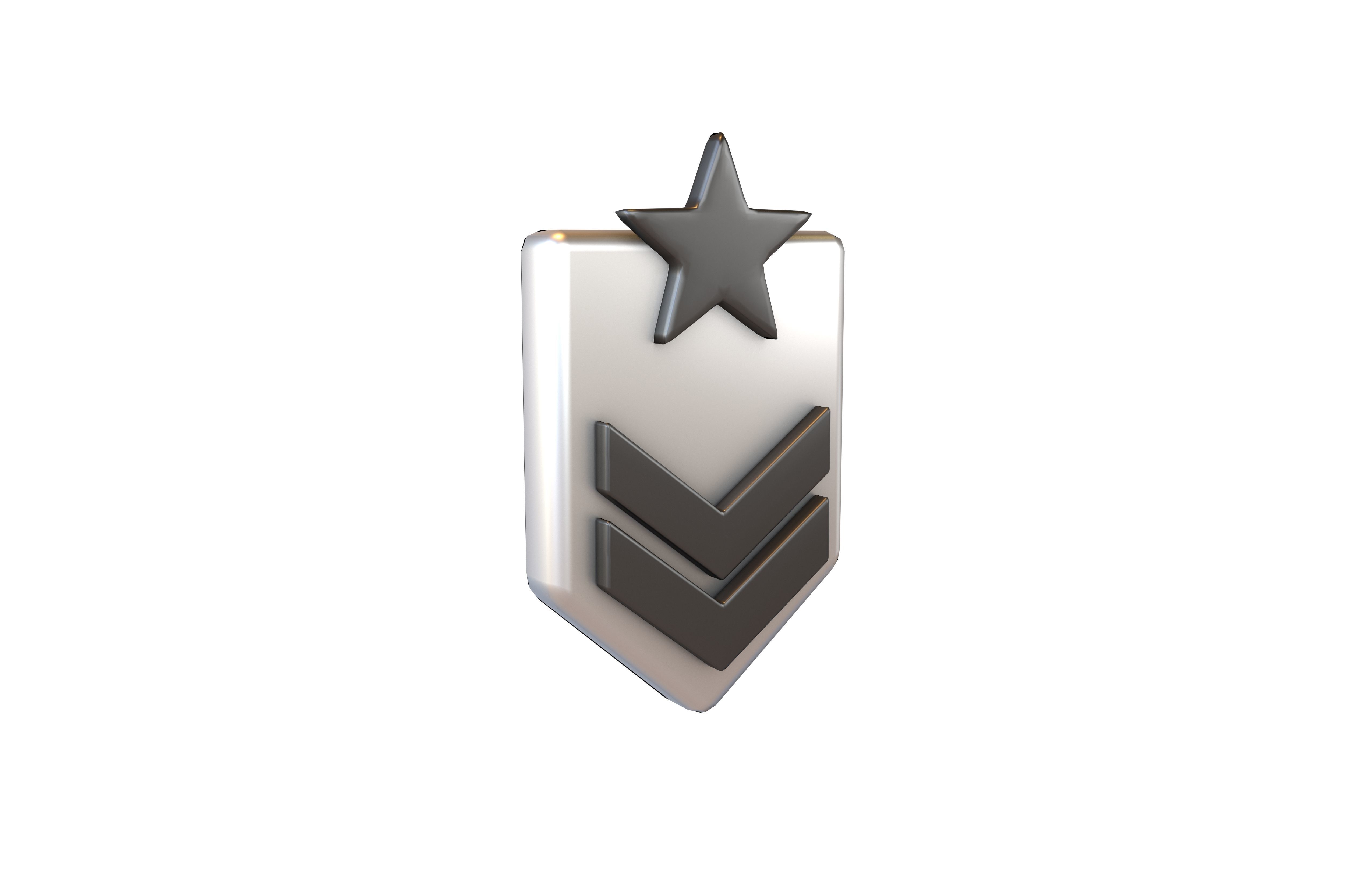 Rank Medal v7 007 Low-poly 3D model_1