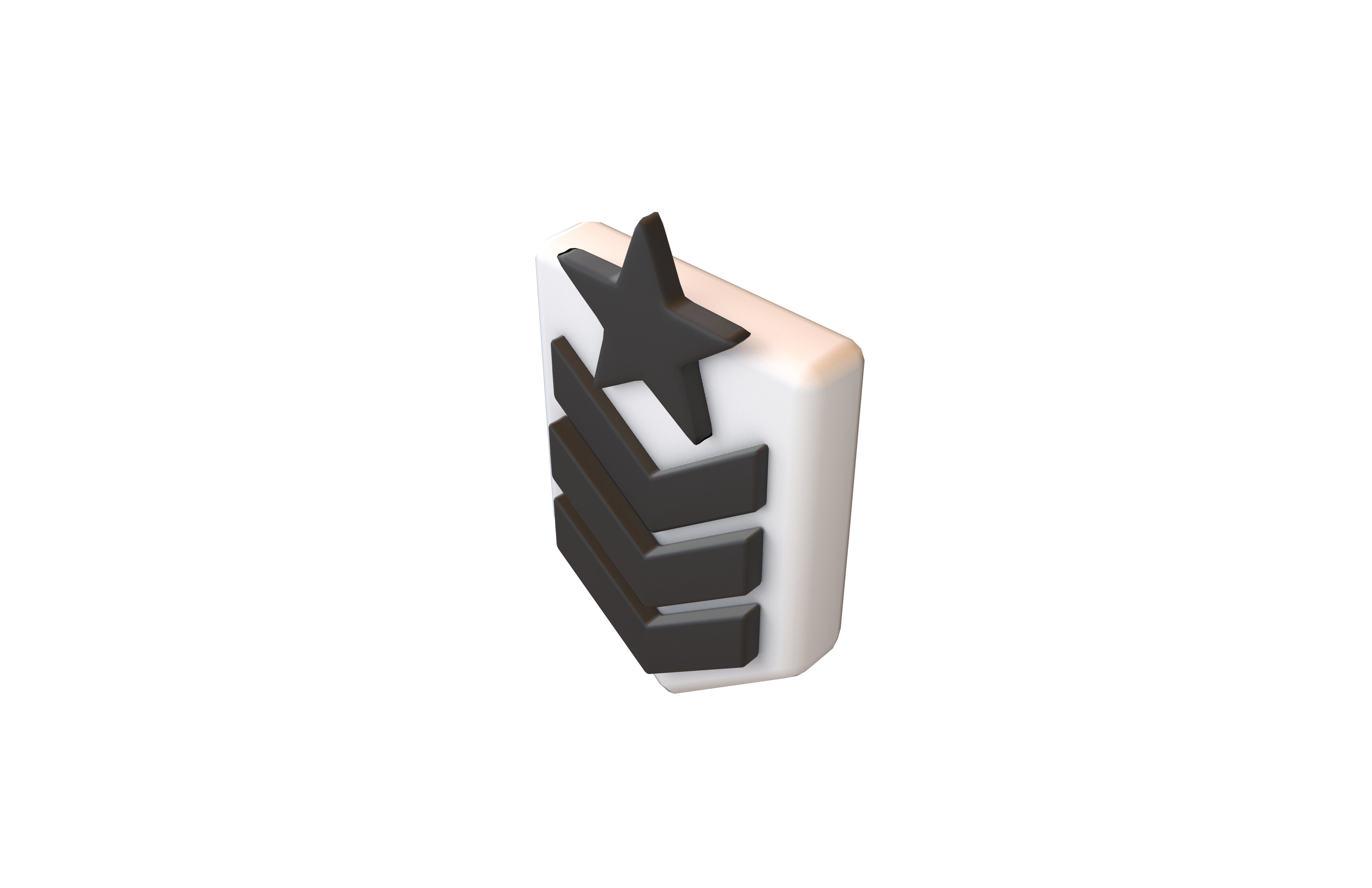 Rank Medal v8 001 Low-poly 3D model_2