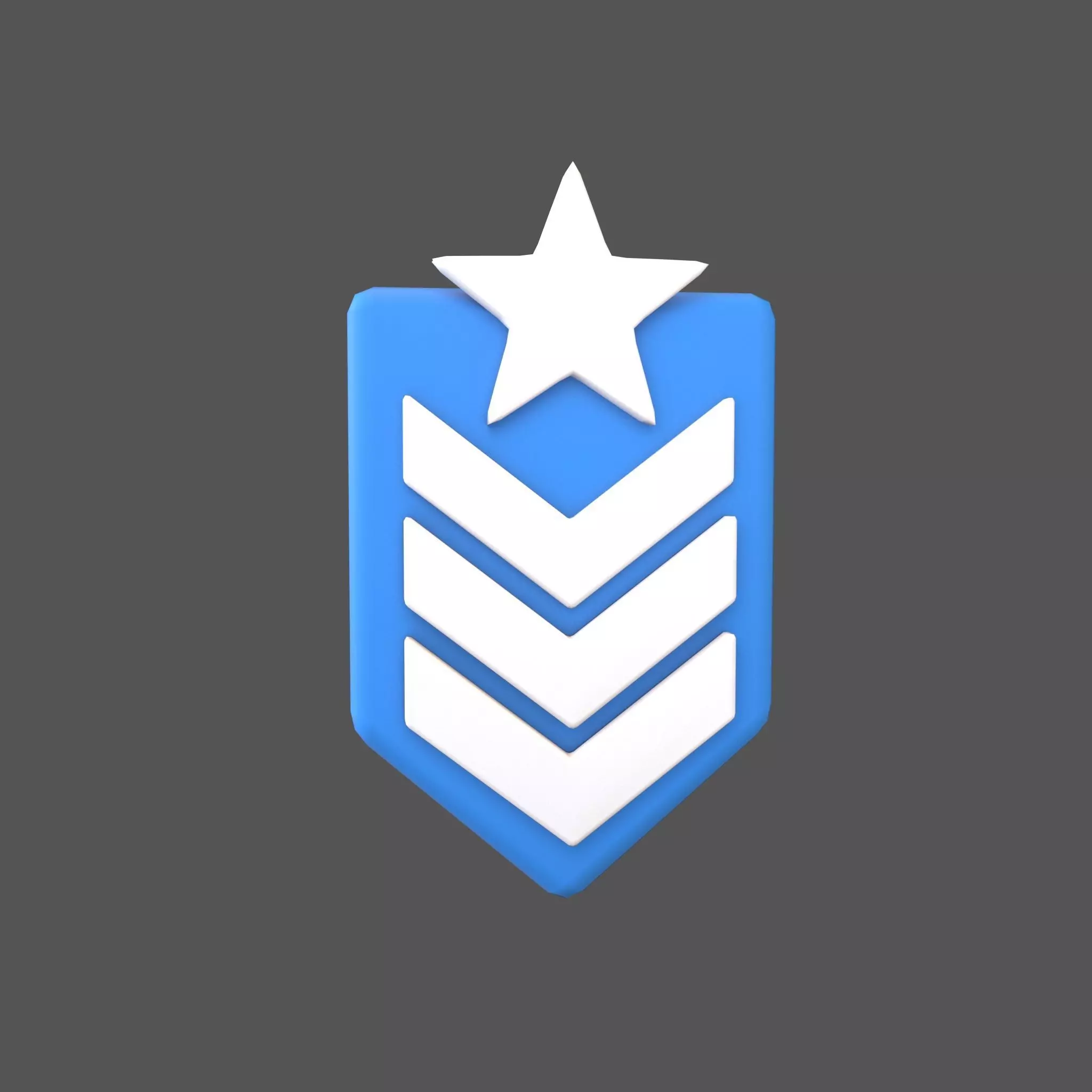 Rank Medal v8 003 Low-poly 3D model_0