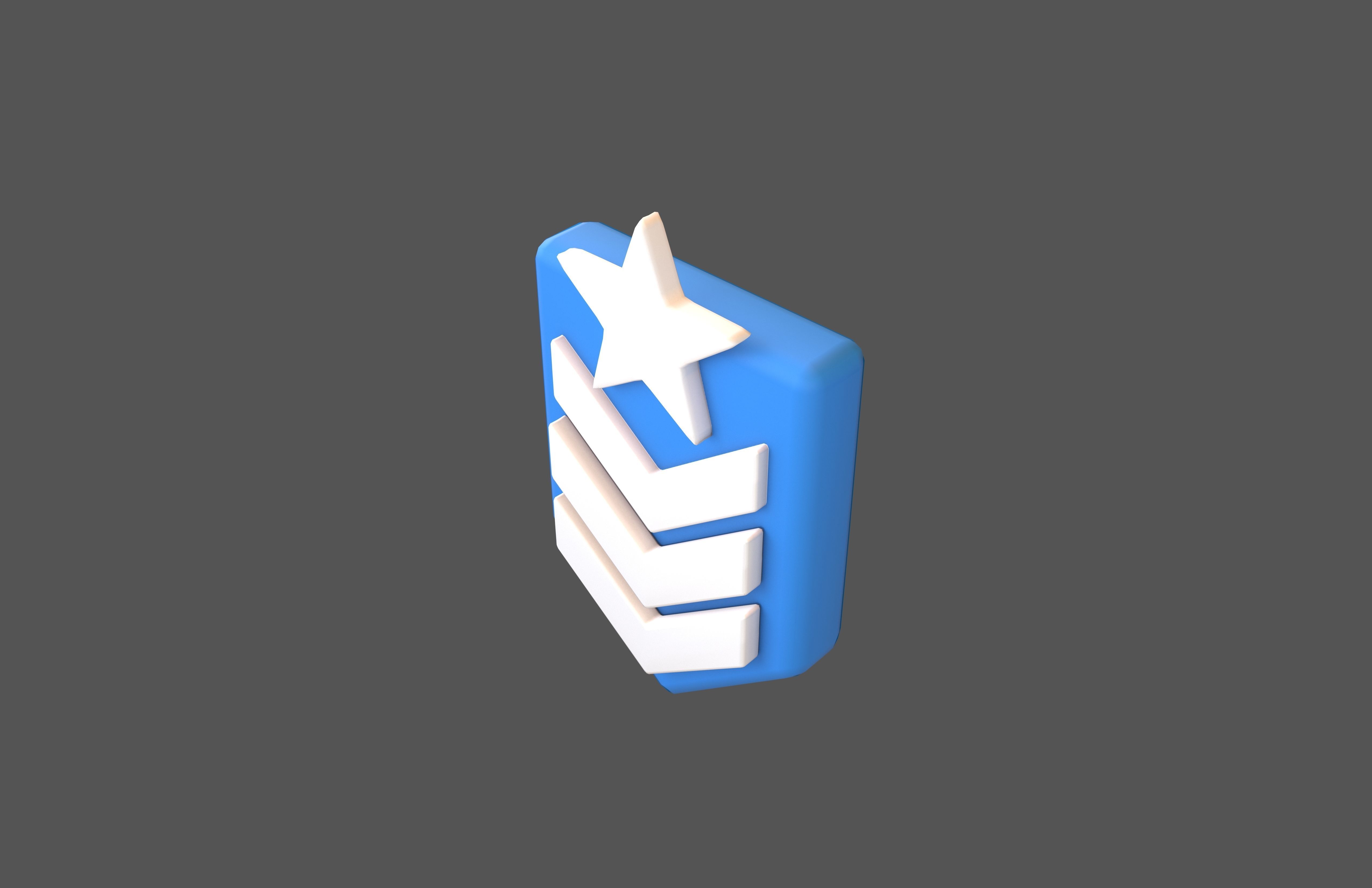 Rank Medal v8 003 Low-poly 3D model_1