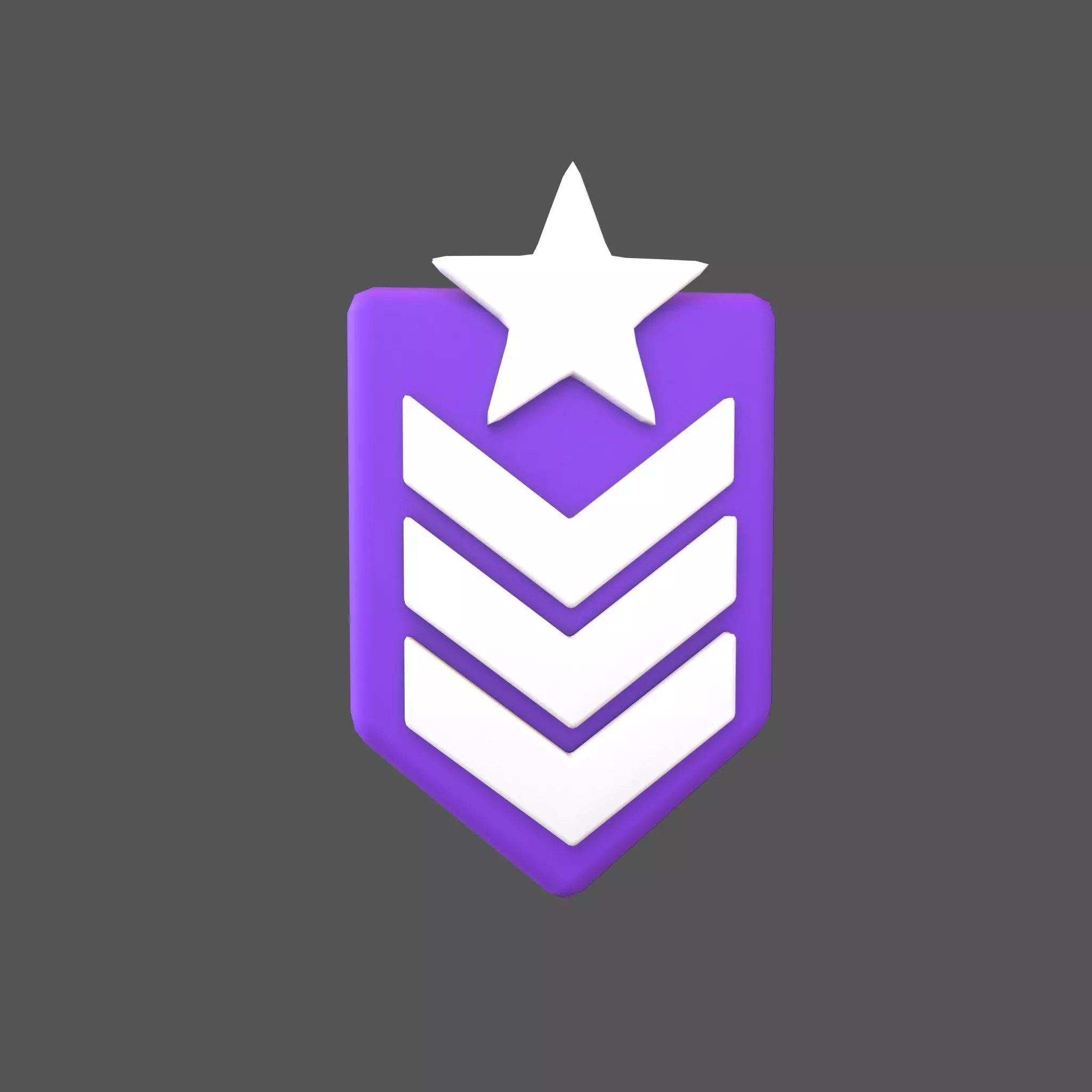 Rank Medal v8 004 Low-poly 3D model