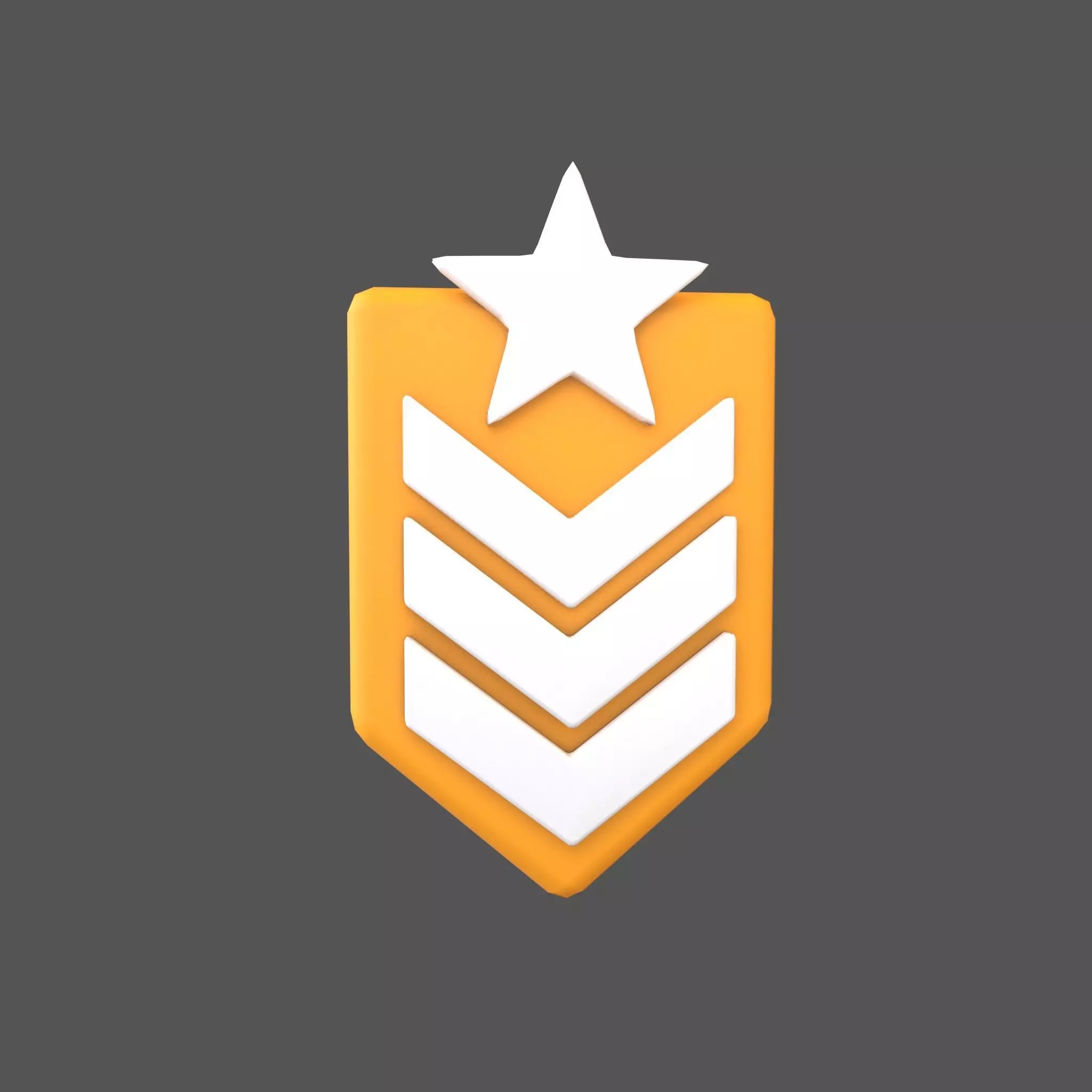 Rank Medal v8 005 Low-poly 3D model