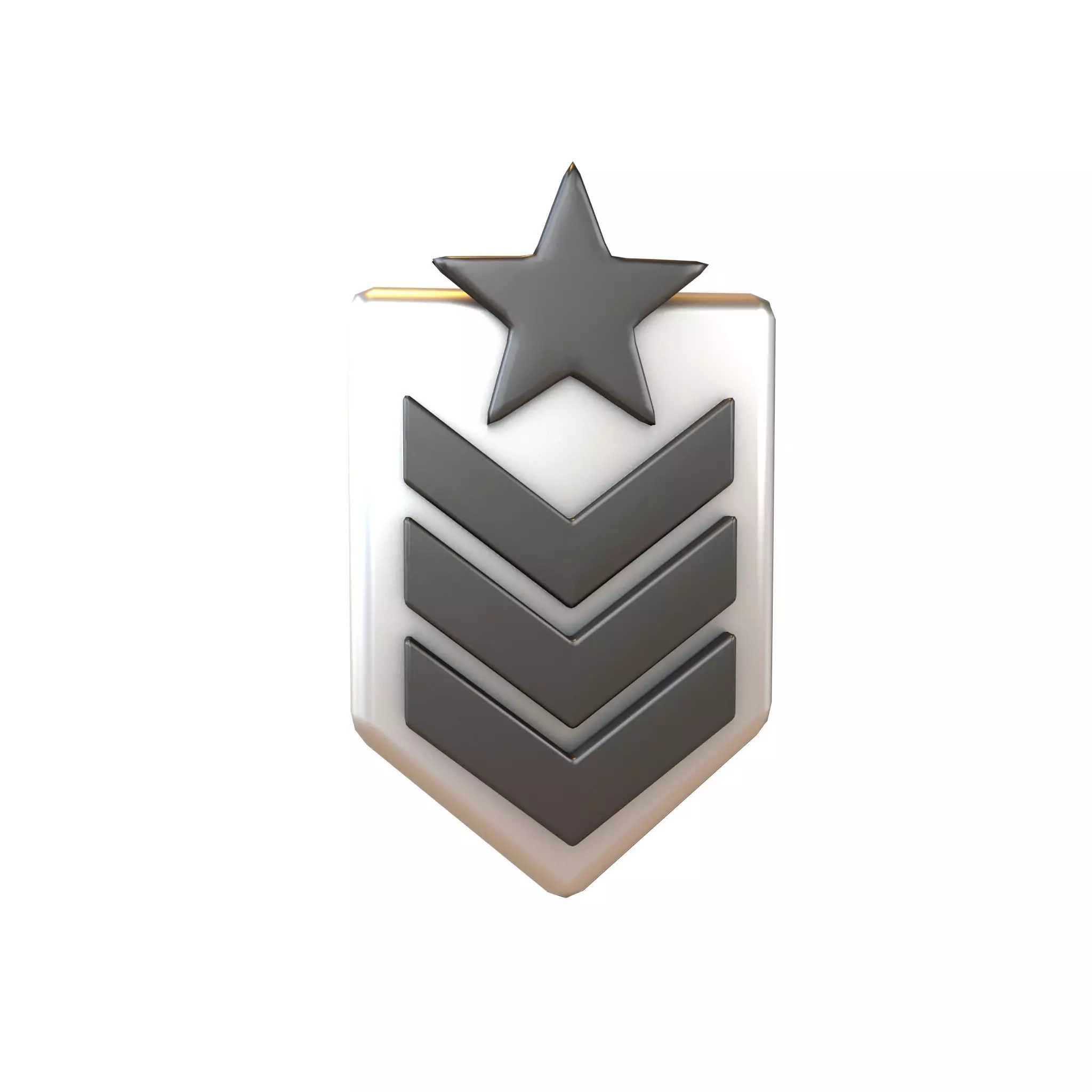 Rank Medal v8 007 Low-poly 3D model
